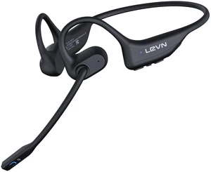 LEVN Open Ear Headphones with Mic, 29g Bluetooth Headset with Microphone, Bluetooth Headphones with Noise Cancelling Mic, Waterproof Non-slip Wireless Headset with Mic for Work, Workout, Drivin LEVN Open Ear Headphones with Mic, 29g Bluetooth Headset with Microphone, Bluetooth Headphones with Noise Cancelling Mic, Waterproof Non-slip Wireless Headset with Mic for Work, Workout, Drivin