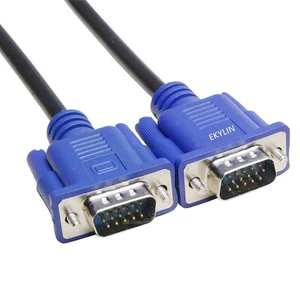 EKYLIN VGA Cable, 10m/30 Feet Male to Male Video Extension Cable Adapter for Computer PC to Monitor Screen Projector with Socket Port EKYLIN VGA Cable, 10m/30 Feet Male to Male Video Extension Cable Adapter for Computer PC to Monitor Screen Projector with Socket Port