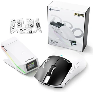ATTACK SHARK X11PROV2 Tri Mode Lightweight Wireless Gaming Mouse-WhiteBlack ATTACK SHARK X11PROV2 Tri Mode Lightweight Wireless Gaming Mouse-WhiteBlack