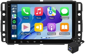 8 Inch IPS Touchscreen Linux Car Stereo for Chevrolet Silverado GMC Sierra Yukon 2007-2013 with Wireless CarPlay & Android Auto Car Radio, Support Bluetooth, FM Radio, Backup Camera, SWC, Dual 8 Inch IPS Touchscreen Linux Car Stereo for Chevrolet Silverado GMC Sierra Yukon 2007-2013 with Wireless CarPlay & Android Auto Car Radio, Support Bluetooth, FM Radio, Backup Camera, SWC, Dual
