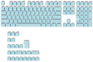 Owpkeenthy PBT Cherry Profile Translucent Keycaps, Blue Owpkeenthy PBT Cherry Profile Translucent Keycaps, Blue