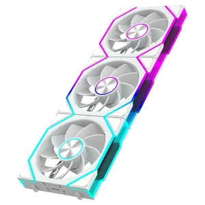 JEYI 120mm ARGB Case Fan 3-Pack Daisy Chain PWM Forward, White JEYI 120mm ARGB Case Fan 3-Pack Daisy Chain PWM Forward, White