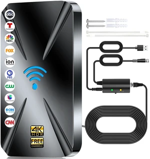 2026 TV Antenna for Local Channels,5000+Miles Long Range TV Antenna Indoor & Outdoor Support 4K 1080P with 38FT Coax Cable 2026 TV Antenna for Local Channels,5000+Miles Long Range TV Antenna Indoor & Outdoor Support 4K 1080P with 38FT Coax Cable