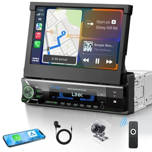 2026 Motorized Single Din Radio, Wireless CarPlay & Android Auto, Flip Out 2026 Motorized Single Din Radio, Wireless CarPlay & Android Auto, Flip Out
