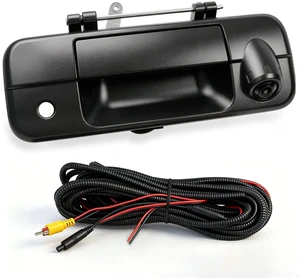 Tailgate Handle Backup Camera Compatible with 2007-2013 Toyota Tundra, Tailgate Latch Door Handle with Rear View Reverse Camera RCA Connector Backup Kit Replaces# 81214, 690900C051, 69090-0C051 Tailgate Handle Backup Camera Compatible with 2007-2013 Toyota Tundra, Tailgate Latch Door Handle with Rear View Reverse Camera RCA Connector Backup Kit Replaces# 81214, 690900C051, 69090-0C051