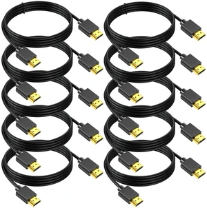 HDMI Cable 10 FT 10-Pack,Shielded 4K HDMI 2.0 Cord CL3 Rated,High Speed,ARC HDMI Cable 10 FT 10-Pack,Shielded 4K HDMI 2.0 Cord CL3 Rated,High Speed,ARC
