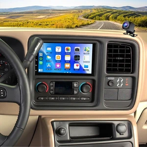 7 inch Car Stereo for GMC Yukon 2004-2006 with Wireless Carplay Android Auto Double Din Android 14 for Yukon 04-06 Radio w/HD Touchscreen Bluetooth WiFi FM/RDS GPS Mirror Link Navi Camera SWC, 7 inch Car Stereo for GMC Yukon 2004-2006 with Wireless Carplay Android Auto Double Din Android 14 for Yukon 04-06 Radio w/HD Touchscreen Bluetooth WiFi FM/RDS GPS Mirror Link Navi Camera SWC,