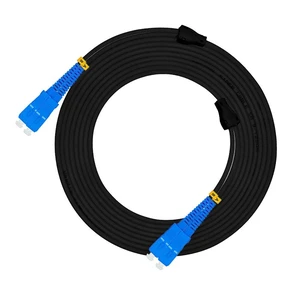 Jeirdus 150M SC to SC Outdoor Armored Duplex 9/125 SM Fiber Optic Cable Jumper - Optical Patch Cord, Singlemode, 150Meters/492ft Jeirdus 150M SC to SC Outdoor Armored Duplex 9/125 SM Fiber Optic Cable Jumper - Optical Patch Cord, Singlemode, 150Meters/492ft