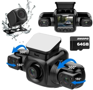 4 Channel Dash Cam Front and Rear Inside Left Right FHD 1080P Dash Camera for Cars, 360 View Parking Monitoring Mode, Built-in WiFi, Free 64GB Card 4 Channel Dash Cam Front and Rear Inside Left Right FHD 1080P Dash Camera for Cars, 360 View Parking Monitoring Mode, Built-in WiFi, Free 64GB Card