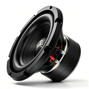 TANVSO TwinForce Bass Series 8 Subwoofer, 1500W Peak 4 Ohm 8 Inch Car Subwoofer, Dual Magnet 8 Inch Woofer with High-Excursion Cone and Binding Post Terminals, Single TANVSO TwinForce Bass Series 8 Subwoofer, 1500W Peak 4 Ohm 8 Inch Car Subwoofer, Dual Magnet 8 Inch Woofer with High-Excursion Cone and Binding Post Terminals, Single