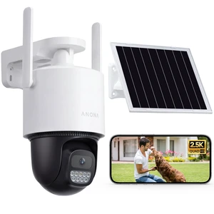 Anona Orbis Solar Security Camera Wireless Outdoor, 2.5K 4MP 360 Coverage PTZ Cameras, 24/7 AOV Recording, Color Night Vision, AI Human Detection, Auto Tracking, No Monthly Fee, IP66, 2.4GHz Wi Anona Orbis Solar Security Camera Wireless Outdoor, 2.5K 4MP 360 Coverage PTZ Cameras, 24/7 AOV Recording, Color Night Vision, AI Human Detection, Auto Tracking, No Monthly Fee, IP66, 2.4GHz Wi