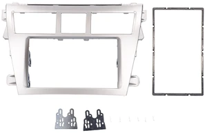 AOWINHIT 2 Din Car Stereo Navigation Refitted Dash Panel Kit Frame Fit for Belta Sedan Sophisticated Design Convenient Installation CD DVD Navigation Silver AOWINHIT 2 Din Car Stereo Navigation Refitted Dash Panel Kit Frame Fit for Belta Sedan Sophisticated Design Convenient Installation CD DVD Navigation Silver