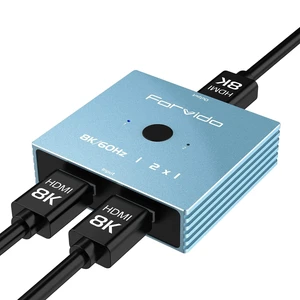 HDMI 2.1 Splitter 2 in 1 Out & Switch 2 in 1 Out- 8K@60Hz/4K@120Hz Bidirectional, HDCP 2.3, HDR10, Dolby Vision, for Gaming/PS5/Xbox/PC/TV (Low Latency) HDMI 2.1 Splitter 2 in 1 Out & Switch 2 in 1 Out- 8K@60Hz/4K@120Hz Bidirectional, HDCP 2.3, HDR10, Dolby Vision, for Gaming/PS5/Xbox/PC/TV (Low Latency)