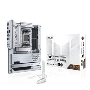 ASUS TUF Gaming B850-BTF WiFi W AMD B850 ATX Motherboard,Hidden-Connector Design, 14+2+1 80A DrMOS Power Stages, DDR5, PCIe 5.0 Ready, 3X M.2, Wi-Fi 7, 2.5Gb LAN, DP, HDMI, USB 20Gbps Type-C ASUS TUF Gaming B850-BTF WiFi W AMD B850 ATX Motherboard,Hidden-Connector Design, 14+2+1 80A DrMOS Power Stages, DDR5, PCIe 5.0 Ready, 3X M.2, Wi-Fi 7, 2.5Gb LAN, DP, HDMI, USB 20Gbps Type-C