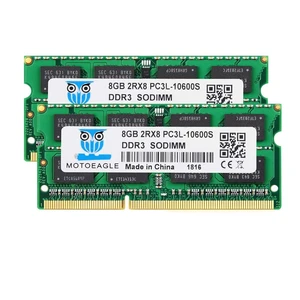 Motoeagle DDR3 DDR3L 1333MHz 16GB Kit (2X8GB) 2Rx8 PC3 PC3L 10600S 204-pin SODIMM 1.35V Laptop Memory RAM Motoeagle DDR3 DDR3L 1333MHz 16GB Kit (2X8GB) 2Rx8 PC3 PC3L 10600S 204-pin SODIMM 1.35V Laptop Memory RAM