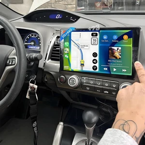4+64G 10in 2-Din Car Stereo for Honda Civic 2006-2011 2010 2009 2008 2007 w/WiFi/Bluetooth/GPS Navigation/Music/SWC/IPS Touchscreen Radio Player with Carplay Android Auto + Backup Camera 4+64G 10in 2-Din Car Stereo for Honda Civic 2006-2011 2010 2009 2008 2007 w/WiFi/Bluetooth/GPS Navigation/Music/SWC/IPS Touchscreen Radio Player with Carplay Android Auto + Backup Camera