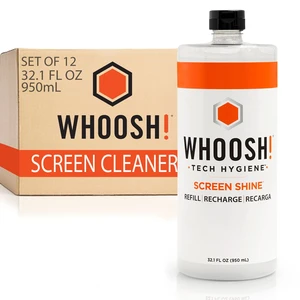 WHOOSH! Electronics Screen Cleaner Liquid Refill, Set of 12, 32.1 fl oz WHOOSH! Electronics Screen Cleaner Liquid Refill, Set of 12, 32.1 fl oz