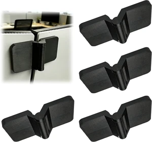 Multi Screen Alignment Tool Hinge 4 Pack with Adhesive Pads, Monitor Connector Hinges, Adjustable Angle Display Alignment Kit, Low Profile for Triple Monitor Setup Sim Racing Office (Black) Multi Screen Alignment Tool Hinge 4 Pack with Adhesive Pads, Monitor Connector Hinges, Adjustable Angle Display Alignment Kit, Low Profile for Triple Monitor Setup Sim Racing Office (Black)