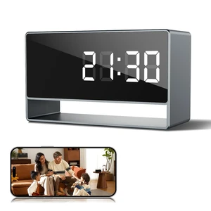 1080p HD WiFi Wireless Indoor Security Cam with Night Vision, Indoor Camera with Clock with App Control, Nanny Cam with AI Motion Detection, Loop Recording, Local & Cloud Storage for Home, Easy 1080p HD WiFi Wireless Indoor Security Cam with Night Vision, Indoor Camera with Clock with App Control, Nanny Cam with AI Motion Detection, Loop Recording, Local & Cloud Storage for Home, Easy