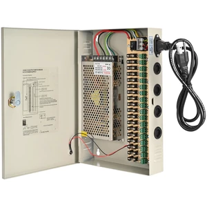 18-Channel CCTV Power Supply Box, 12V 20A with Resettable Fuse 18-Channel CCTV Power Supply Box, 12V 20A with Resettable Fuse