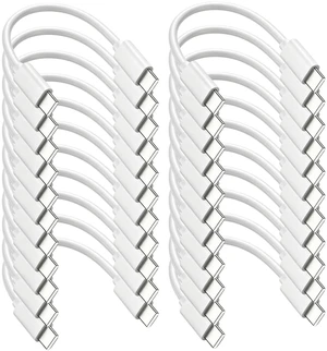 Short USB-C to USB-C Cable 6inch 20-Pack,Fast Charging & Data & Car Carplay Short USB-C to USB-C Cable 6inch 20-Pack,Fast Charging & Data & Car Carplay