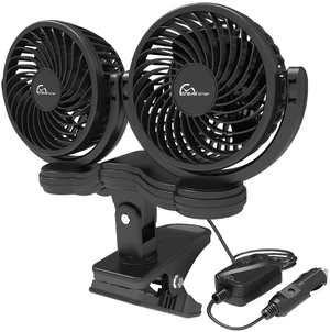 Travel Time 12V Twin Fan Variable Speed, Black - Universal for Most Vehicles, Variable-Speed Control, Cooling Fan for Cars & Trucks Travel Time 12V Twin Fan Variable Speed, Black - Universal for Most Vehicles, Variable-Speed Control, Cooling Fan for Cars & Trucks
