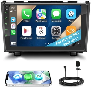 Car Stereo for Honda CRV 2007-2011 Car Radio, 9" Touch Screen Car Radio with Bluetooth, AM/FM/RDS, Mirror Link, Wireless CarPlay & Android Auto Car Stereo for Honda CRV 2007-2011 Car Radio, 9" Touch Screen Car Radio with Bluetooth, AM/FM/RDS, Mirror Link, Wireless CarPlay & Android Auto