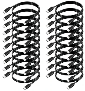 USB-C to USB-C Cable 3FT 20-Pack, USBC Cable Fast Charging & Data & Carplay USB-C to USB-C Cable 3FT 20-Pack, USBC Cable Fast Charging & Data & Carplay