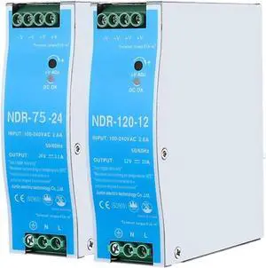 NDR Series Din Rail Switching Power Supply 12V 24V Power Supply 75W 120W 240W 110/220v AC-DC Voltage Stabilizer(NDR-240-24V 220V) NDR Series Din Rail Switching Power Supply 12V 24V Power Supply 75W 120W 240W 110/220v AC-DC Voltage Stabilizer(NDR-240-24V 220V)
