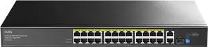 Cudy 100Mbps Ethernet Unmanaged PoE+ Switch, 300W, 24 FbE Ports, 802.3af/at PoE+, 1 SFP, 2 GbE Uplink, 19-inch Rackmount, FS1026PS1 Cudy 100Mbps Ethernet Unmanaged PoE+ Switch, 300W, 24 FbE Ports, 802.3af/at PoE+, 1 SFP, 2 GbE Uplink, 19-inch Rackmount, FS1026PS1