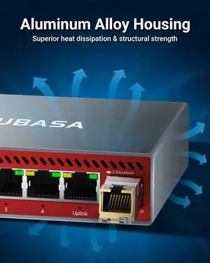 5-Port 2.5GbE Switch & 10G SFP+ to RJ45 Adapter Bundle Multi-Gigabit Unmanaged Ethernet Network Switch with 10G Copper Transceiver for NAS, Server, and High-Speed Uplink 5-Port 2.5GbE Switch & 10G SFP+ to RJ45 Adapter Bundle Multi-Gigabit Unmanaged Ethernet Network Switch with 10G Copper Transceiver for NAS, Server, and High-Speed Uplink