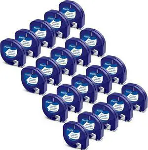 20-Pack Label Compatible with DYMO Letratag 91331 Tape White Plastic Refill 20-Pack Label Compatible with DYMO Letratag 91331 Tape White Plastic Refill