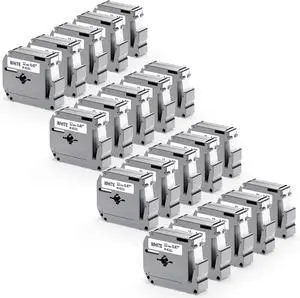 20 Pack Labelife M-K231 Replace for Brother P Touch M Tape 12mm 0.47 White 20 Pack Labelife M-K231 Replace for Brother P Touch M Tape 12mm 0.47 White