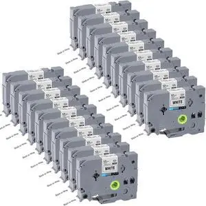 12mm 0.47 TZe TZ Tape 20Pack Laminated White Label Maker Tape Replacement for Brother P Touch Label Tape TZe-231 TZe231 Compatible with Brother PT-D210 PT-D220 PT-H110 PT-D410 PT-P710BT 12mm 0.47 TZe TZ Tape 20Pack Laminated White Label Maker Tape Replacement for Brother P Touch Label Tape TZe-231 TZe231 Compatible with Brother PT-D210 PT-D220 PT-H110 PT-D410 PT-P710BT