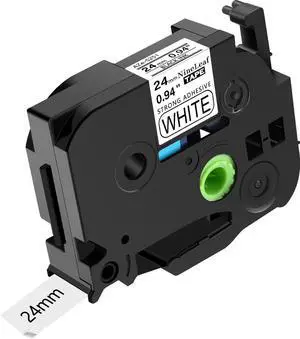 NineLeaf 40 Pack 24mm Label Tape Compatible for Brother P-Touch TZe-S251 24mm 0.94'' Extra Strong Laminated White TZ-S251 Black on White TZe TZ Tape for Ptouch Label Maker PT-D600 D610BT P700 P710BT NineLeaf 40 Pack 24mm Label Tape Compatible for Brother P-Touch TZe-S251 24mm 0.94'' Extra Strong Laminated White TZ-S251 Black on White TZe TZ Tape for Ptouch Label Maker PT-D600 D610BT P700 P710BT