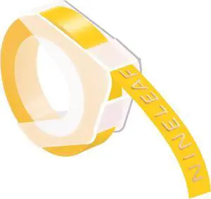 NineLeaf 40 Pack Compatible for Dymo 520108 9mm 3D Embossing Label Maker Tape 3/8'' White on Yellow 3D Plastic Labels for Organizer Xpress Pro, MoTEX E101 E404, Office Mate II NineLeaf 40 Pack Compatible for Dymo 520108 9mm 3D Embossing Label Maker Tape 3/8'' White on Yellow 3D Plastic Labels for Organizer Xpress Pro, MoTEX E101 E404, Office Mate II