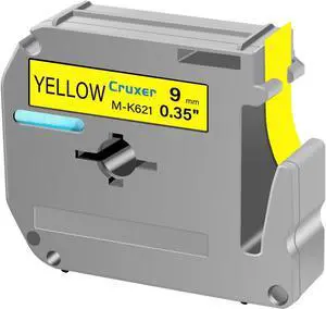 Cruxer 40 Pack Replacement for P Touch M-K621 MK621 M621 Black on Yellow 9mm 0.35 3/8 M Tape Yellow for Ptouch PT-M95 PT-80 PT-90 PT-70 PT-55 PT-65 PT-85 PT-45 PT-70BM PT-100 Label Maker Cruxer 40 Pack Replacement for P Touch M-K621 MK621 M621 Black on Yellow 9mm 0.35 3/8 M Tape Yellow for Ptouch PT-M95 PT-80 PT-90 PT-70 PT-55 PT-65 PT-85 PT-45 PT-70BM PT-100 Label Maker