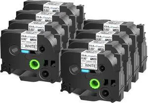 8PK Compatible for Ptouch HSe-251 HSe251 HS-251 HS251 Black on White 23.6mm 0.92'' Heat Shrink Tubing for Wire Cable for PT-H500PT-E500PT-E550W PT-P700 Label Maker Tape 8PK Compatible for Ptouch HSe-251 HSe251 HS-251 HS251 Black on White 23.6mm 0.92'' Heat Shrink Tubing for Wire Cable for PT-H500PT-E500PT-E550W PT-P700 Label Maker Tape