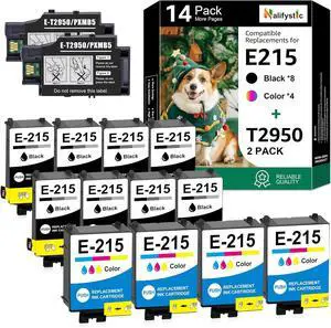 Remanufactured T215 216 Ink Cartridges 12 Pack Replacements and 2 Pack Maintain Box T2950 Combo Pack for WF-100, WF-110, EC-110 Printers Remanufactured T215 216 Ink Cartridges 12 Pack Replacements and 2 Pack Maintain Box T2950 Combo Pack for WF-100, WF-110, EC-110 Printers