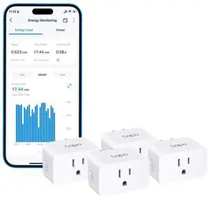 TP-Link Smart Plug Wi-Fi Mini, Energy Monitoring, Compatible with Alexa & Google Home & Samsung SmartThings, Timer, 15A/1800W Max, ETL Certified, 2.4G Wi-Fi Only, Tapo P115(4-Pack) TP-Link Smart Plug Wi-Fi Mini, Energy Monitoring, Compatible with Alexa & Google Home & Samsung SmartThings, Timer, 15A/1800W Max, ETL Certified, 2.4G Wi-Fi Only, Tapo P115(4-Pack)