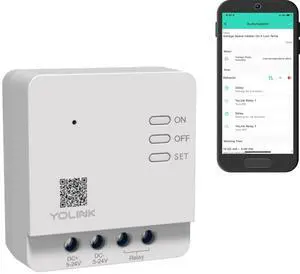 YoLink 1/4 Mile Super Long Range Smart Relay - Compatible With Alexa, Google, and IFTTT, Max. 5 Amps - Hub Required YoLink 1/4 Mile Super Long Range Smart Relay - Compatible With Alexa, Google, and IFTTT, Max. 5 Amps - Hub Required