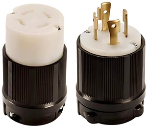 NEMA L17-30 Plug and Connector Set - Rated for 30A, 600V, 4-Wire, 3 Pole - cUL Listed NEMA L17-30 Plug and Connector Set - Rated for 30A, 600V, 4-Wire, 3 Pole - cUL Listed