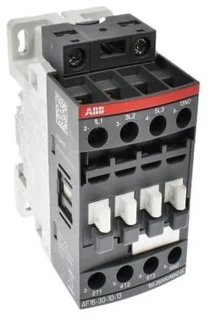 ABB, AF16-30-10-13, 3 Pole, 18 Amps, 100-250V AC/DC Coil, IEC Rated Contactor ABB, AF16-30-10-13, 3 Pole, 18 Amps, 100-250V AC/DC Coil, IEC Rated Contactor