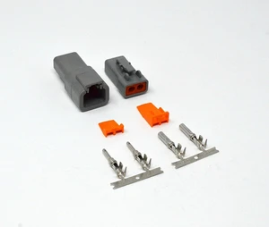 Deutsch DTP 2-Pin Connector Kit 10-12 AWG Stamped Contacts Deutsch DTP 2-Pin Connector Kit 10-12 AWG Stamped Contacts