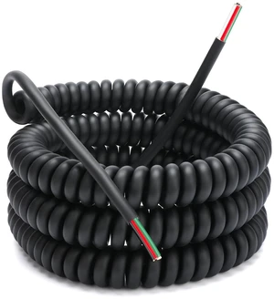4-20-4 Coil Cord 4 Conductor Wire Coiled Extension Cord 4-20-4 Coil Cord 4 Conductor Wire Coiled Extension Cord