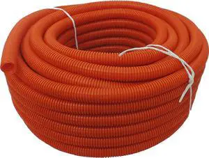 Flexible Polyethylene HDPE Non-Split Corrugated Wire Loom Tubing (3/4" Dia. x 100 ft, Orange) Flexible Polyethylene HDPE Non-Split Corrugated Wire Loom Tubing (3/4" Dia. x 100 ft, Orange)
