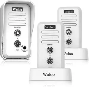 Wireless Intercom Doorbell Chime for Home Intercomunicador (1T2 White) Wireless Intercom Doorbell Chime for Home Intercomunicador (1T2 White)