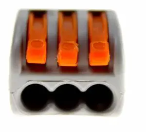 Wago 222-413 Lever-Nuts 3 Conductor Compact Connectors 50 PK Wago 222-413 Lever-Nuts 3 Conductor Compact Connectors 50 PK