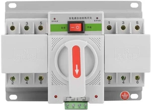 Dual Power Automatic Transfer Switch 3P 63A 220V Toggle Switch Mini Double Power Automatic Change Over Switch Circuit Breaker Dual Power Automatic Transfer Switch 3P 63A 220V Toggle Switch Mini Double Power Automatic Change Over Switch Circuit Breaker