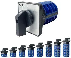 YMW26-32 Series LW26 32A 690V Silver Contact 1-8 Poles 2/3 Positions Changeover Cam Switch Rotary Selector LW28-32 (Color : 32A-Customize, Size : 6P-24 Terminals) YMW26-32 Series LW26 32A 690V Silver Contact 1-8 Poles 2/3 Positions Changeover Cam Switch Rotary Selector LW28-32 (Color : 32A-Customize, Size : 6P-24 Terminals)